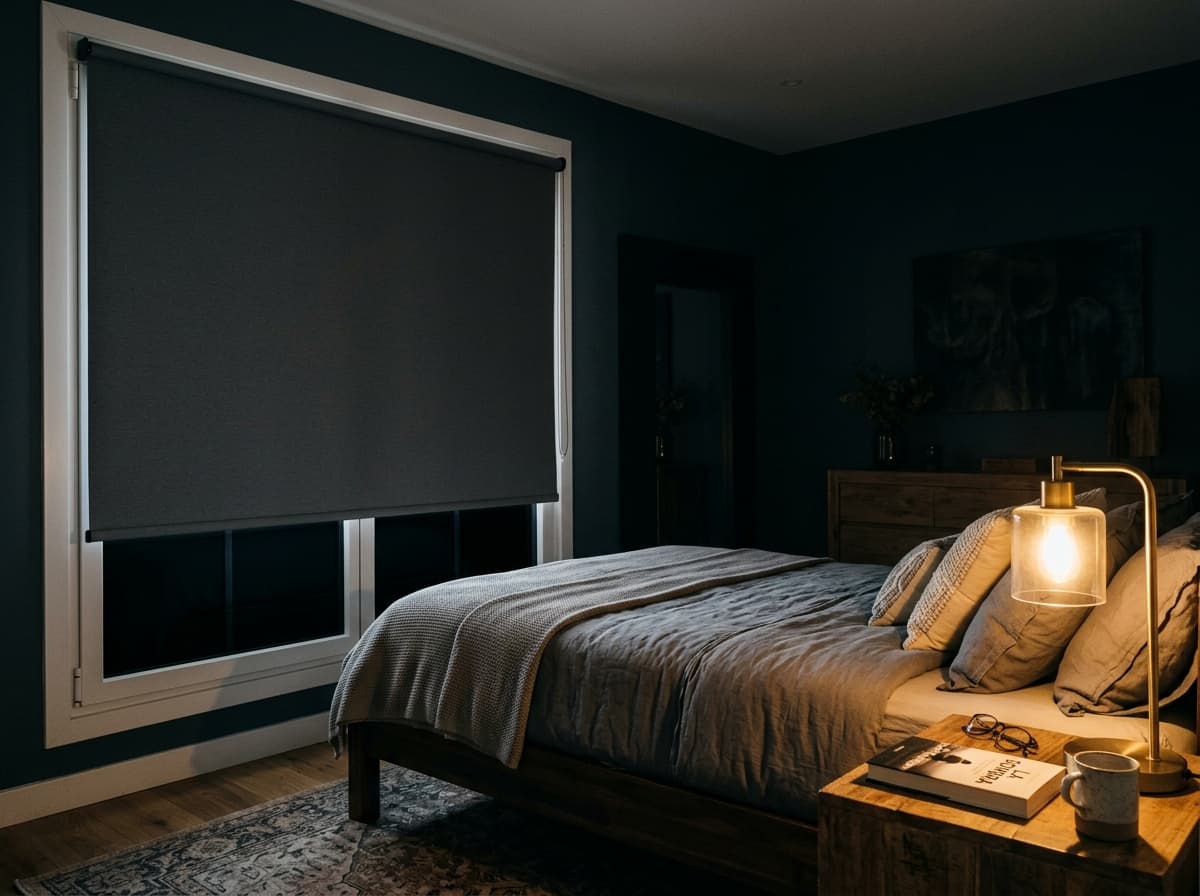 Estores opacos blackout para dormitorio en Alicante